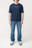 Drop Shoulder Insert Sleeve Tee