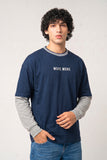 Drop Shoulder Insert Sleeve Tee