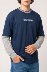 Drop Shoulder Insert Sleeve Tee