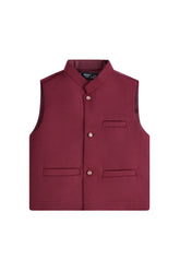 Boy's Maroon Waist Coat