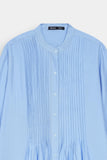 LADIES LONG DRESS WITH PLEATES