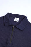 Boys' Textured Zip-Neck Boxy Polo