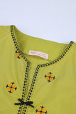 Girls’ Embroidered Green Co-Ord Set