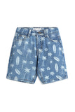 BOYS PRINTED DENIM SHORTS