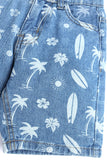 BOYS PRINTED DENIM SHORTS