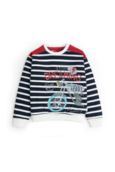 Graphic Striped Sweatshirt