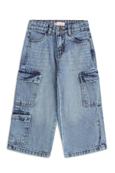 GIRLS CARGO DENIM