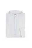 Boys' White Pinstripe Kurta