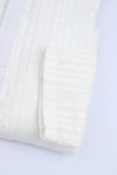 Boys' White Pinstripe Kurta