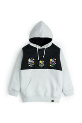 Girls Floral Fleece Hoodie