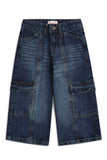 GIRLS CARGO DENIM PANT