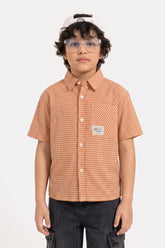 BOYS GINGHAM PATTERN SHIRT - PH