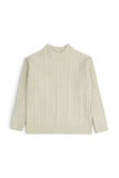 Cable Knit Mock Neck Sweater