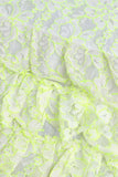 Girls Neon Lace Tiered Ruffle Frock