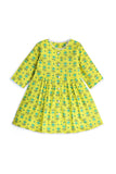 Girls Floral Button-Down Dress