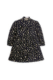 Star Print Corduroy Tiered Frock