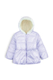 Puffer Jacket with Faux Fur Hood