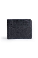 Men's Croc-Embossed Leather Bifold Wallet