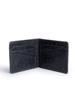 Men's Croc-Embossed Leather Bifold Wallet