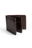 Men's Croc-Embossed Leather Bifold Wallet