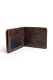 Men's Croc-Embossed Leather Bifold Wallet