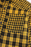 Boys' Black & Yellow Checkered Shirt