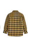 Boys' Black & Yellow Checkered Shirt