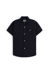 Boys' Micro-Print Casual Shirt