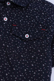 Boys' Micro-Print Casual Shirt