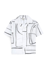 Boys' Minimalist Abstract Art Shirt