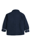 Navy Blue Quilted Shacket