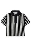 Boys' Vertical Stripe Boxy Polo
