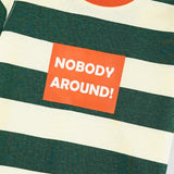 Green White Stripe Tee