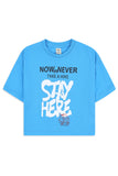 Boys' Stay Here Slogan Boxy Tee