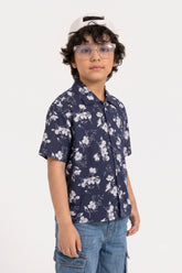 BOYS FLORAL PRINTED SHIRT - NY
