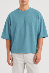 TEXTURED BOXY FIT T-SHIRT