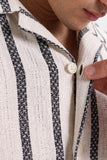 STRIPED JACQUARD SHIRT