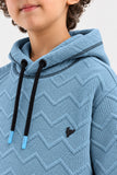 JACQUARD BOXY FIT HOODIE