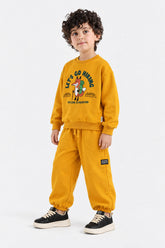 PRINTED SWEATSHIRT & TROUSER