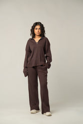 Ribbed Quarter-Zip CO-ORD Set