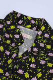 Girls’ Floral Print Knot-Front Co-Ord Set