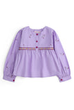 Girls' Floral Embroidered Set