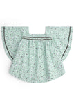 Girls' Mint Floral Peplum Set