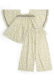 Girls' Pastel Yellow Peplum Set