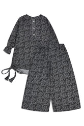 Girls’ Monochrome Abstract Print Co-Ord Set