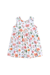 Girls' Floral Jersey Frock