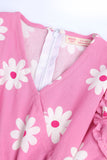 Girls' All-Over Daisy Printed Jumpsuit