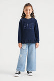 Girls Navy Blue Top
