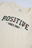 Girls’ Positive Vibes Side-Tie Tee