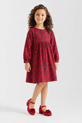 Girls’ Vibrant Raspberry Frock